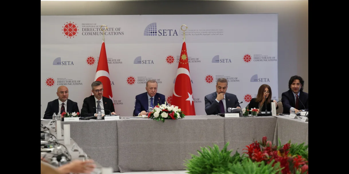 Erdoğan ABD’li düşünce kuruluşlarıyla toplantıya katıldı
