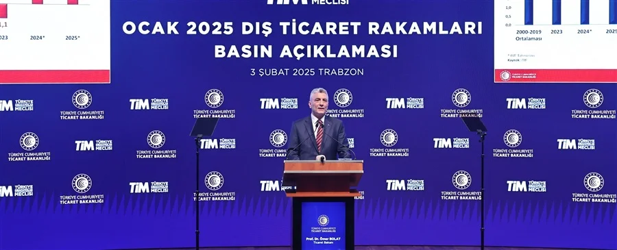 2025’in ilk ayında ihracat 21,2 milyar dolar oldu