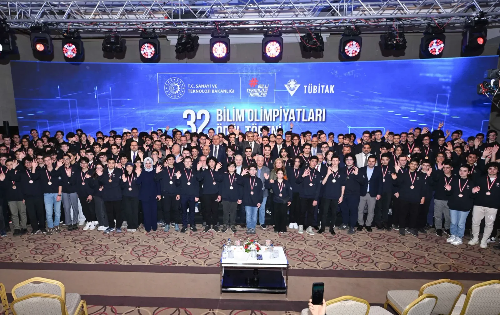 32’nci Bilim Olimpiyatlarının ödülleri Antalya’da verildi