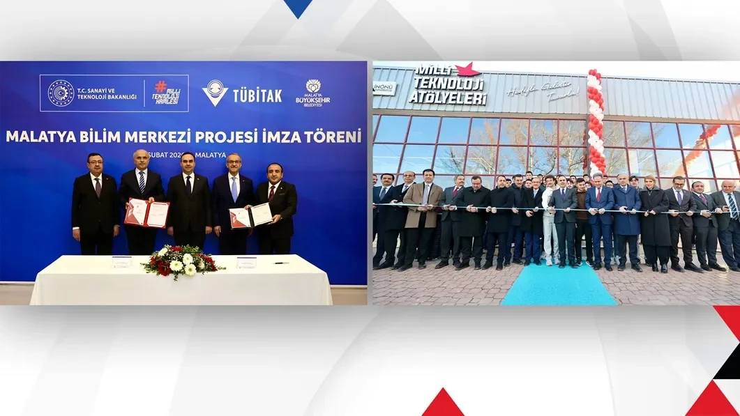 Malatya’da teknoloji atölyesi açıldı, bilim merkezi için imza atıldı