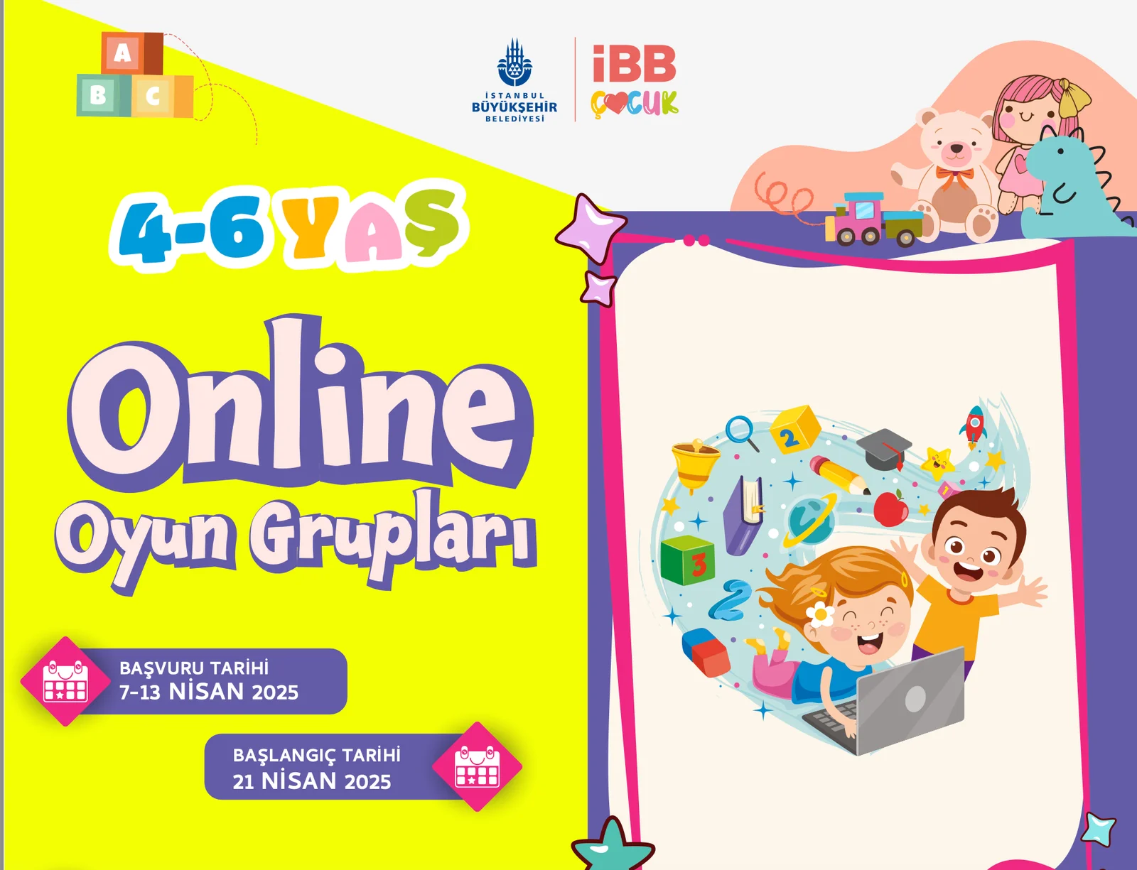 Okul öncesi çocuklara altı haftalık çevrim içi program