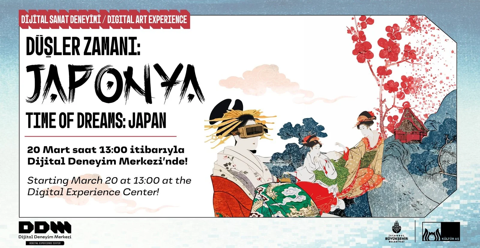 Japon sanatını dijital ortamda yorumlayan sergi