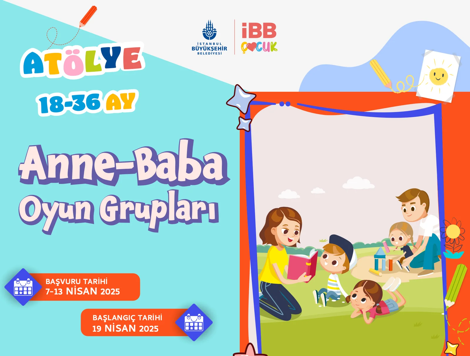 Yuvamız İstanbul’da hafta sonu aile oyun grupları