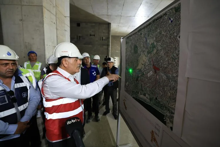 Pendik–Kaynarca metrosunun şantiyesinde inceleme