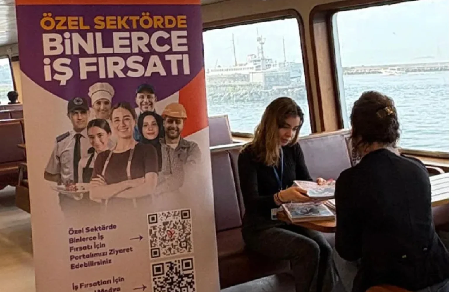 İstihdam ofisleri vapur yolcularıyla buluştu
